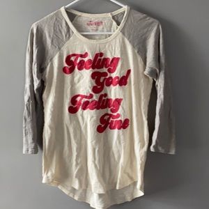 Lucky brand 3/4 sleeve shirt